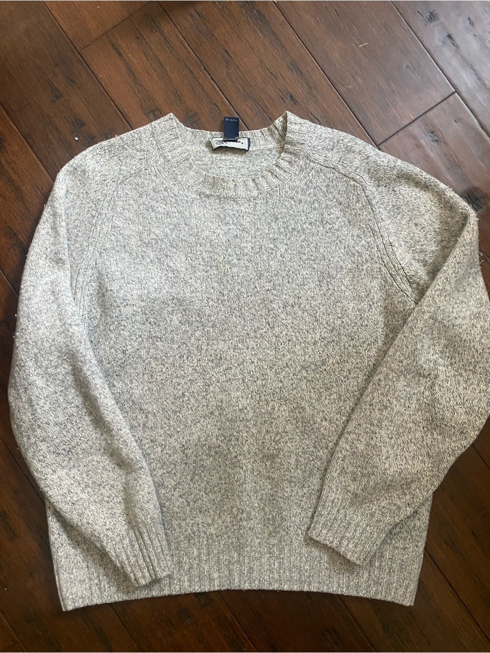 Blumarine Men's Crewneck Sweater in Heather Beige-Gray